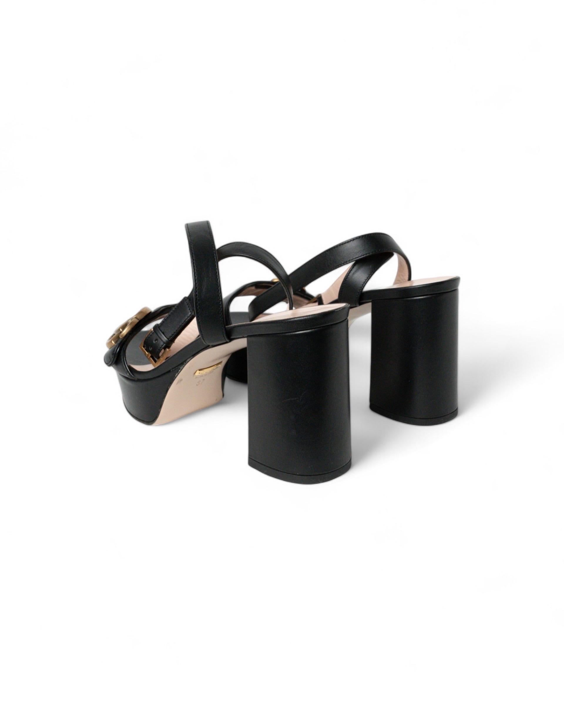 Sandali Gucci Marmont Platform Neri 1