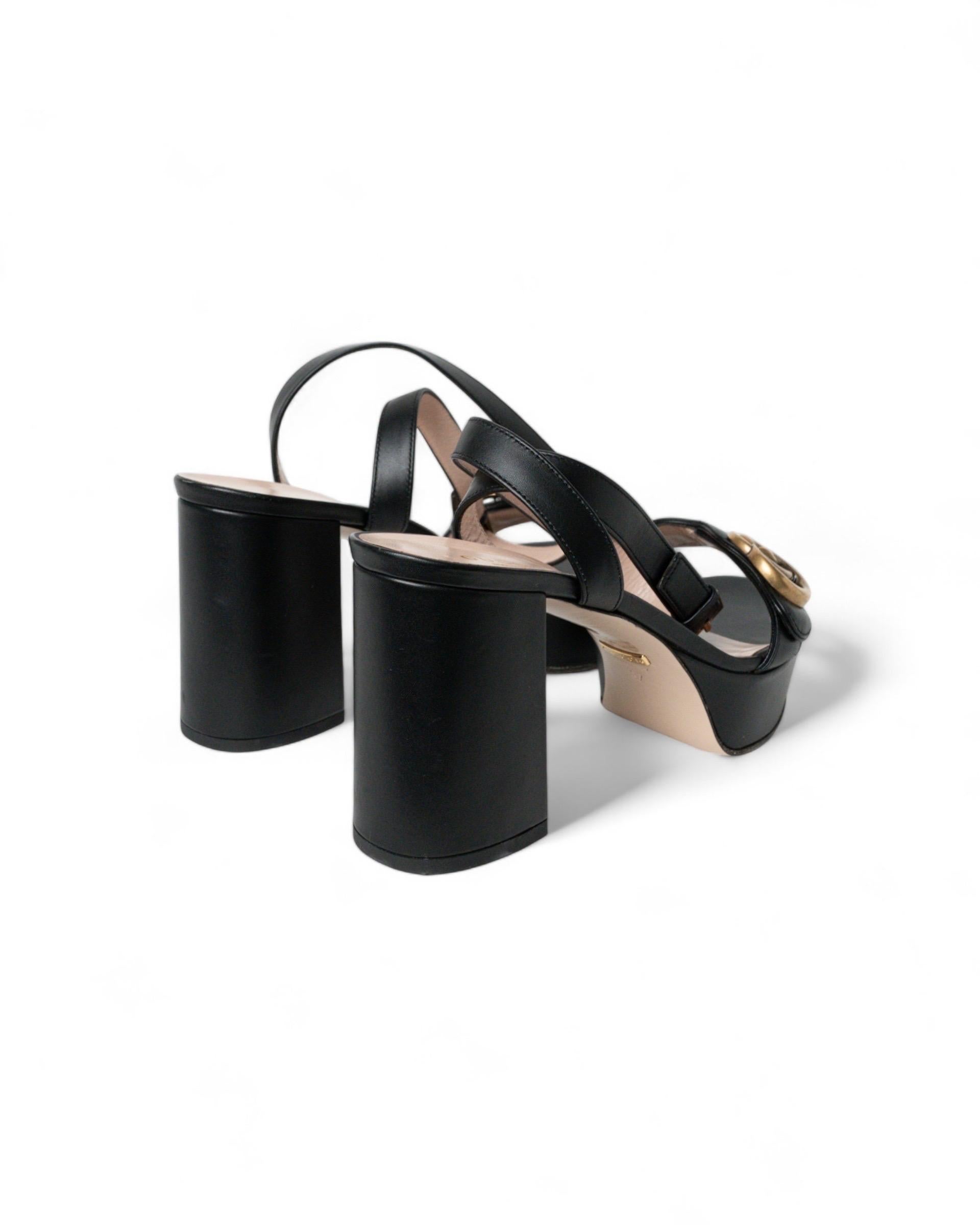Sandali Gucci Marmont Platform Neri 2