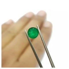 Sandawana 1.15 Cts Natural Round Emerald Cut Stone Certified Excellent