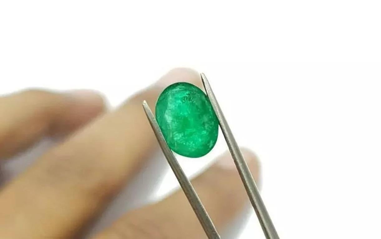 Sandawana Emerald 2.45Cts Natural Emerald Oval Stone Certified Emerald Cut Stone
Light weight can be worn everyday

Additional information:
Condition: New without tags: A brand-new, unused, and unworn item (including handmade items) that is not in