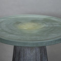 Sandblasted Glass Table, Subtle and Elegant Colors