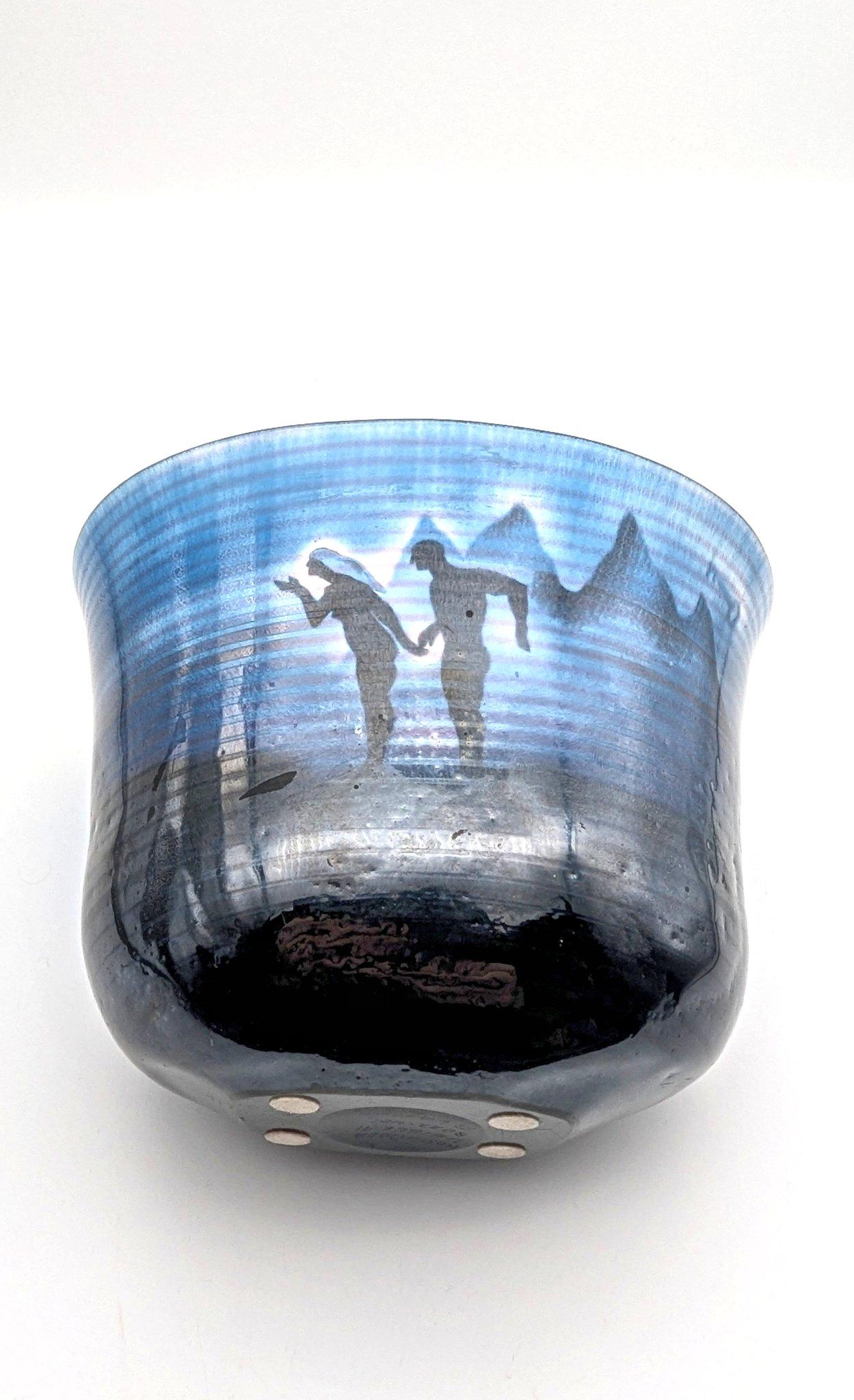 Vaso unico Kosta Boda sabbiato di Bertil Vallien, realizzato in Svezia nel 1991 in vendita 1