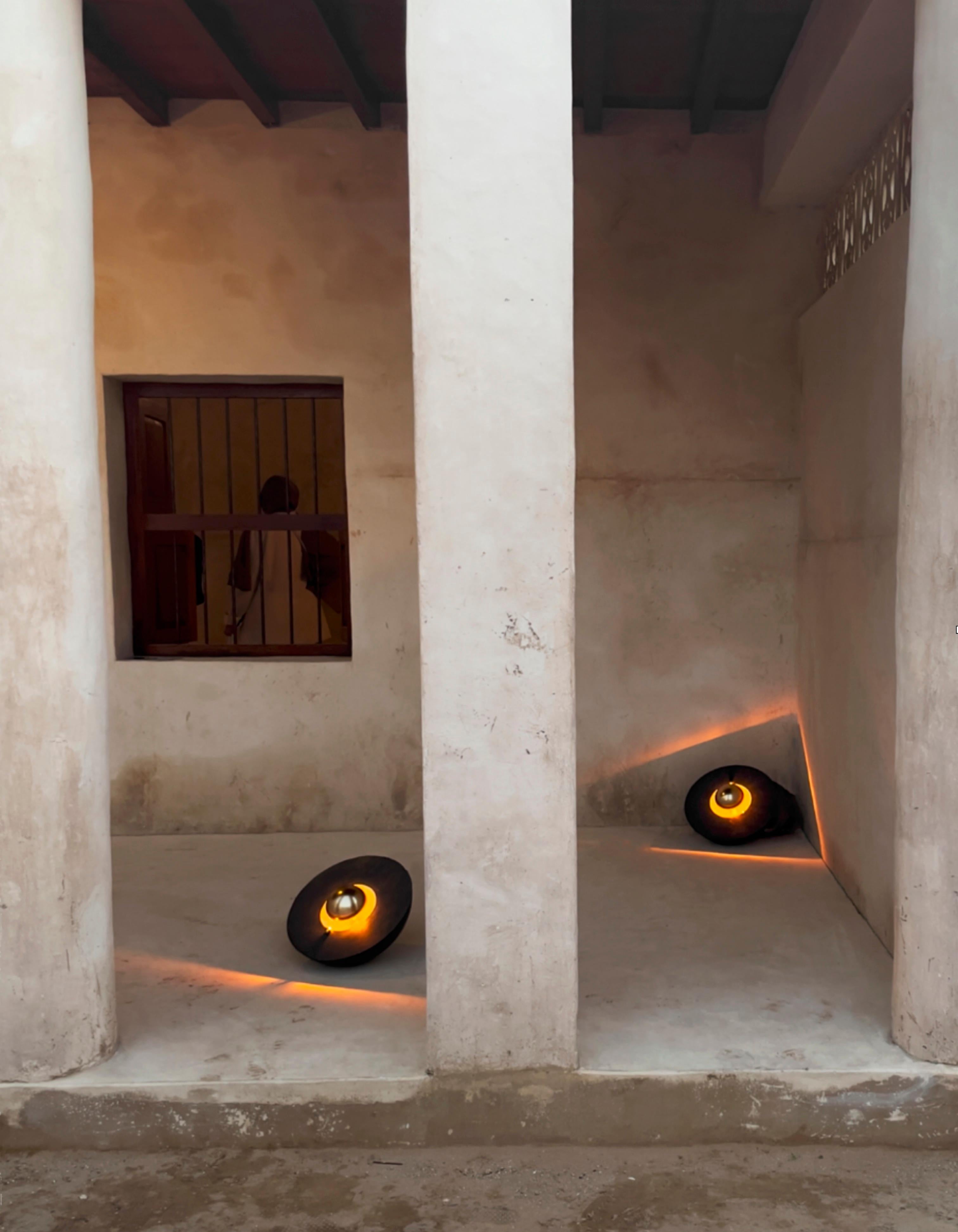 Austernlampe aus Sandguss von Atelier Ruben Van Megen (Niederländisch) im Angebot