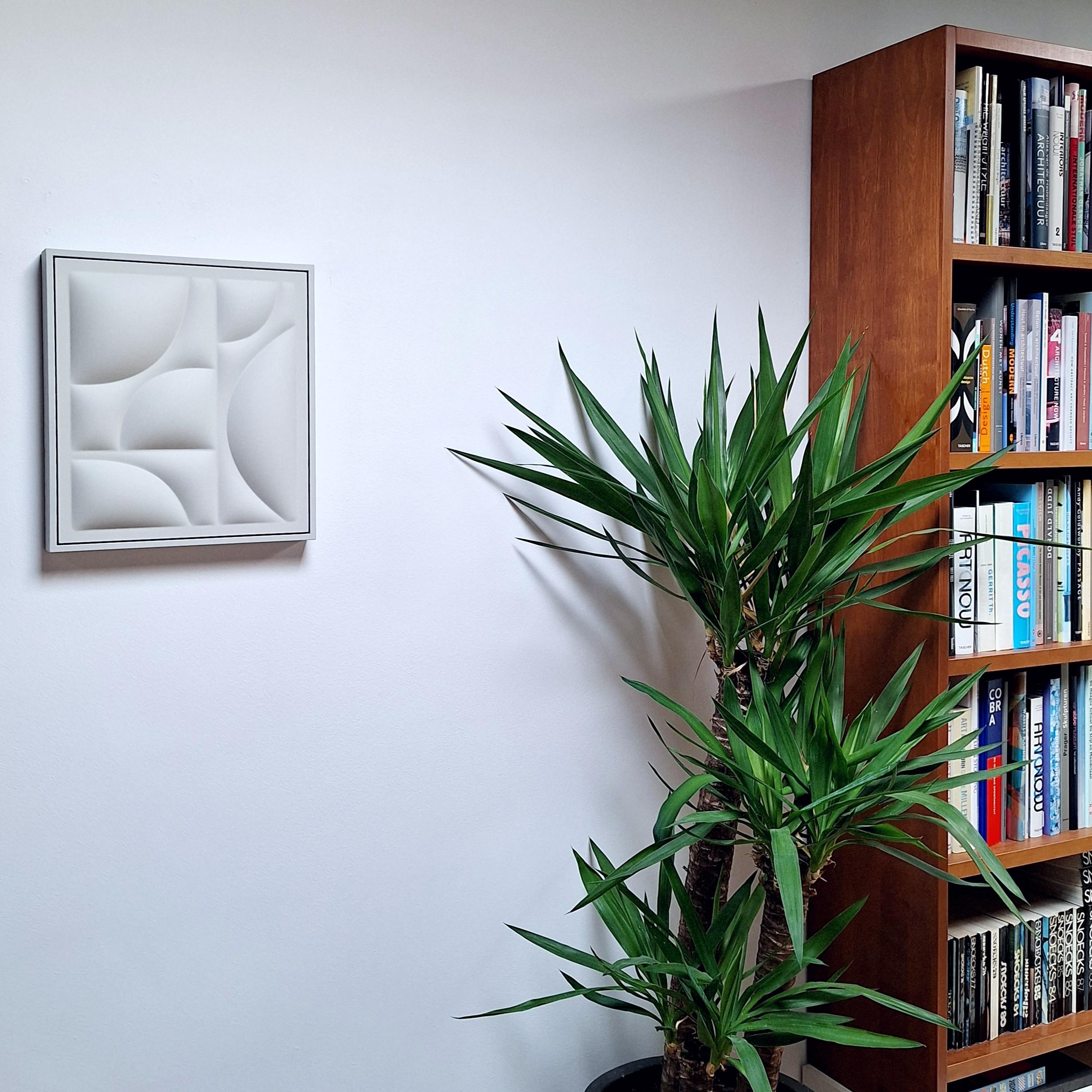 Collected Parts 2491 - abstract geometric contemporary modern painting relief - Sculpture di Sander Martijn Jonker