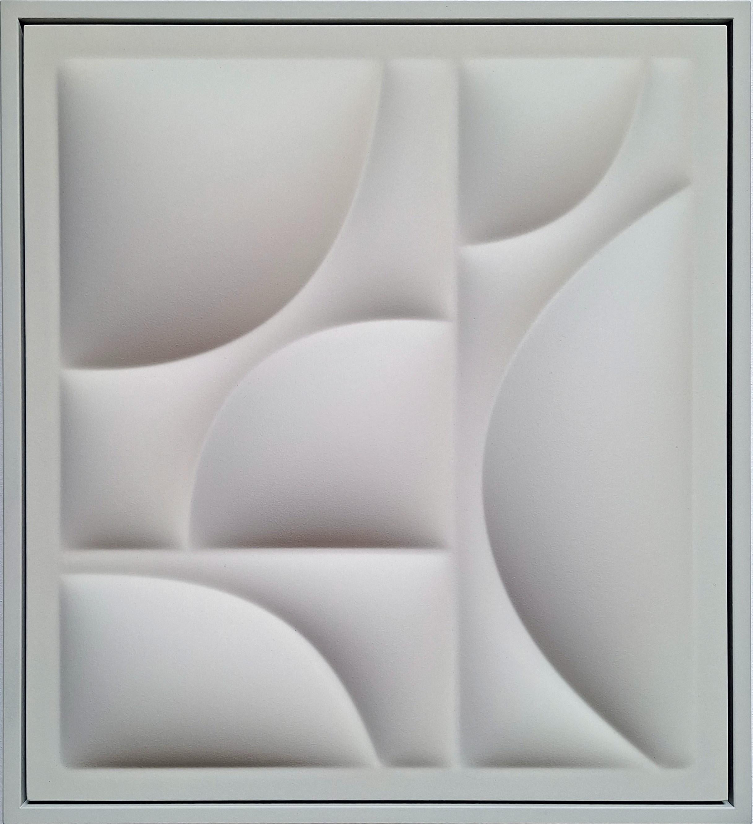 Collected Parts 2491 - abstract geometric contemporary modern painting relief