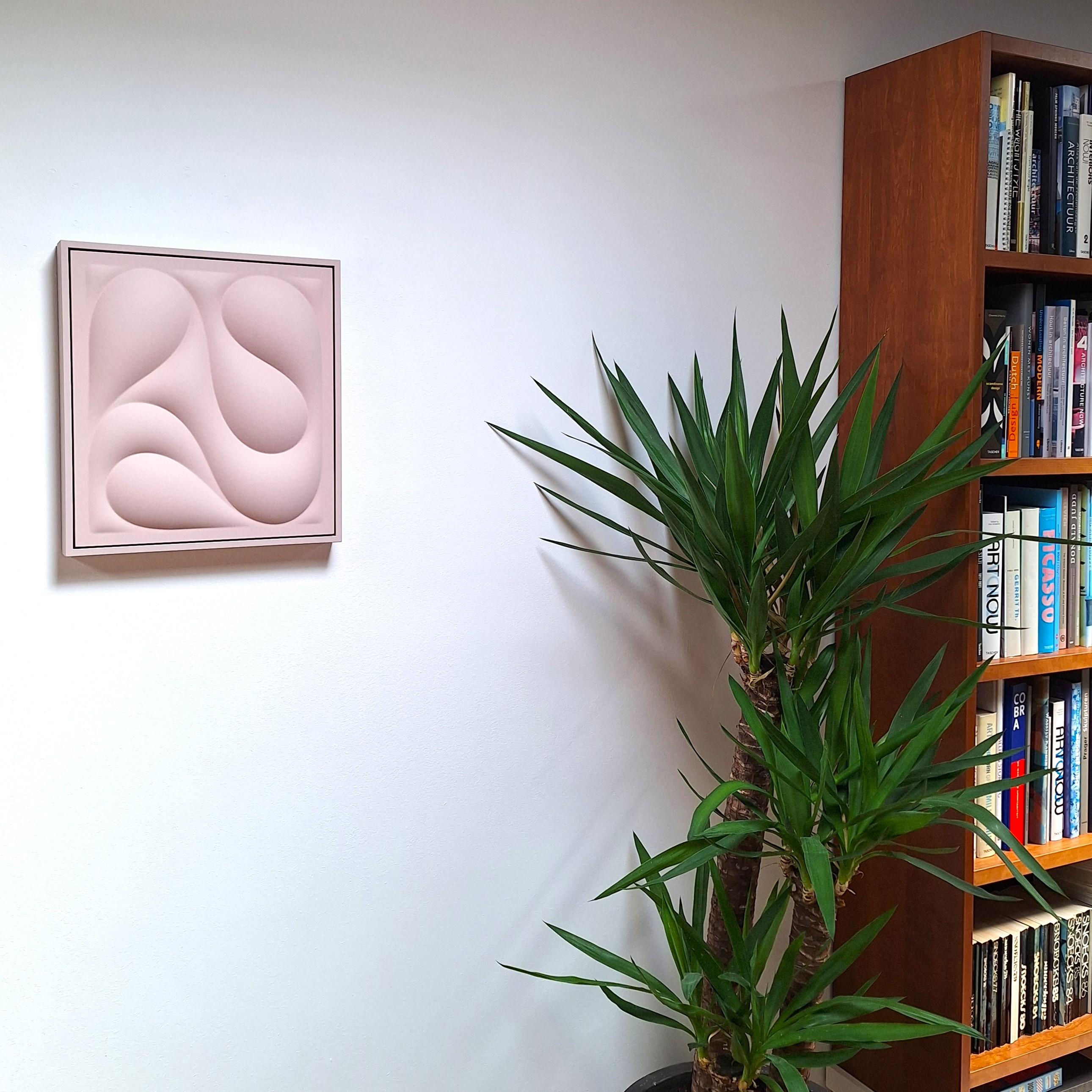 Contención 2491 - pintura abstracta geométrica contemporánea moderna relieve - Sculpture de Sander Martijn Jonker