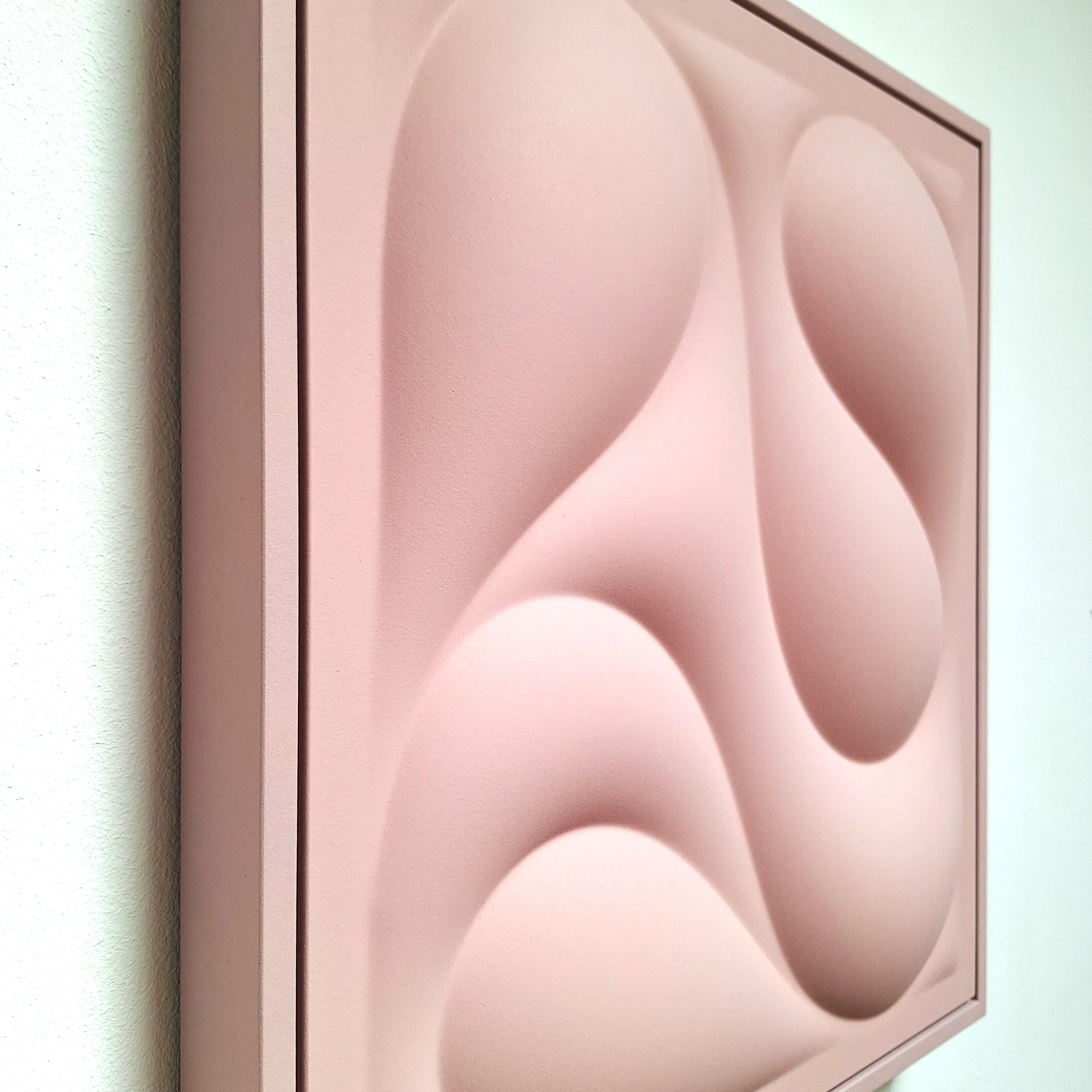 Contención 2491 - pintura abstracta geométrica contemporánea moderna relieve - Sculpture Contemporáneo de Sander Martijn Jonker