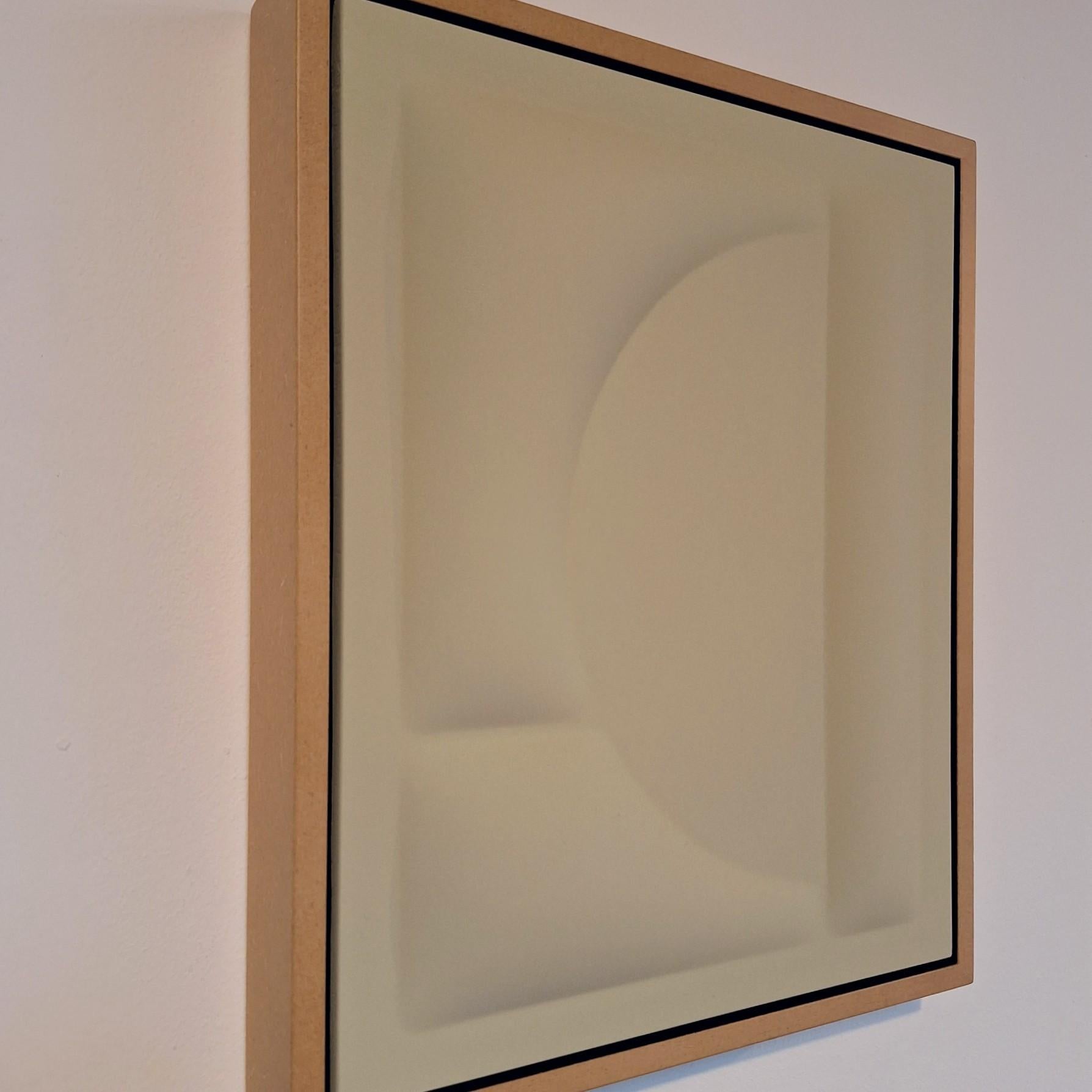 Covered Parts 2392 - quadro astratto geometrico contemporaneo moderno in rilievo - Sculpture Contemporaneo di Sander Martijn Jonker