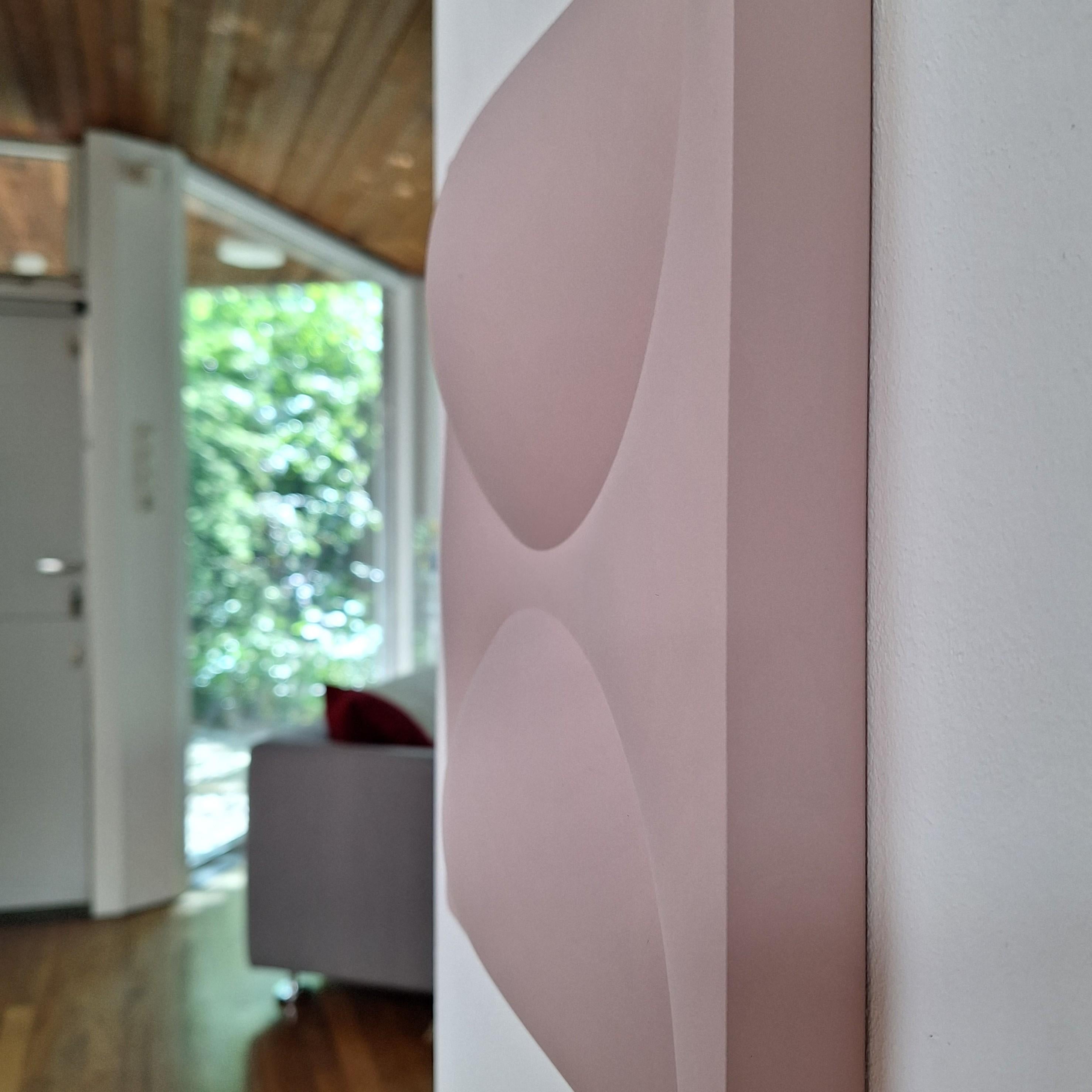 Covered Parts 24113 - abstract geometric contemporary modern painting relief - Brown Abstract Sculpture by Sander Martijn Jonker