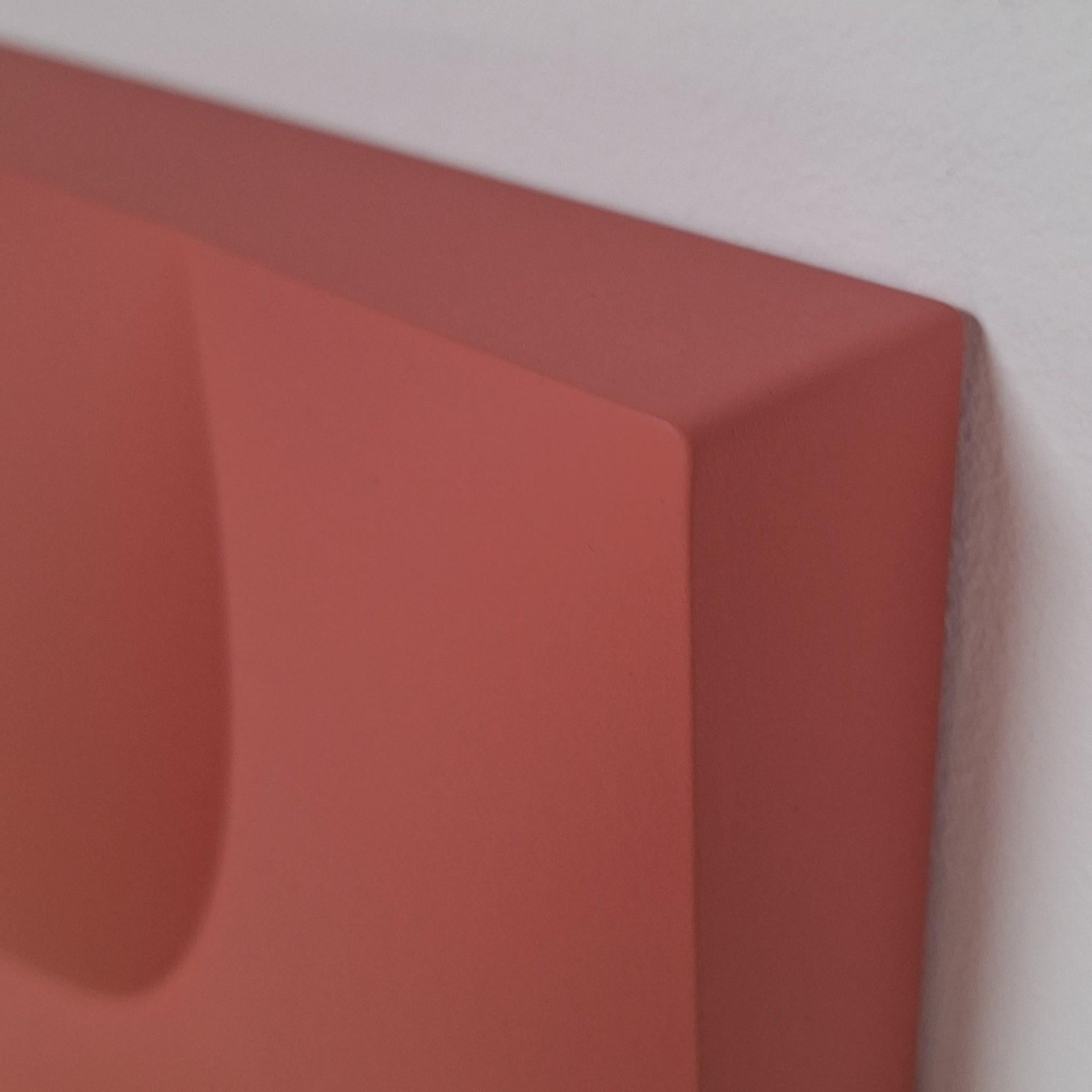 Abgedeckte Teile 24114 - abstrakte geometrische zeitgenössische moderne Malerei Relief im Angebot 1