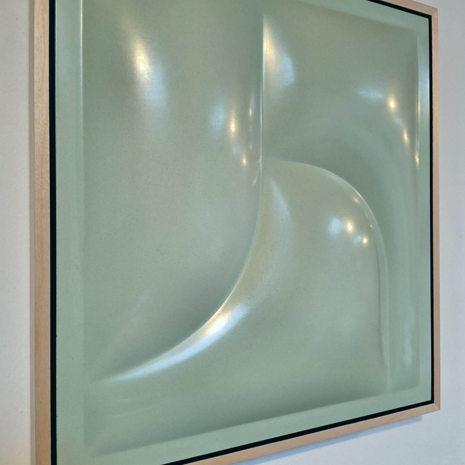 Covered Parts 2412 - peinture abstraite géométrique contemporaine moderne relief - Contemporain Sculpture par Sander Martijn Jonker