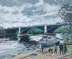 Bridge au-dessus de la rivière Seine Argenteuil France