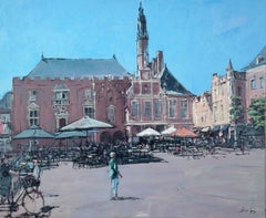 The Grote Markt in Haarlem (Netherlands)