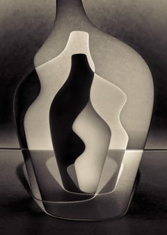 In Between The Shadows 11 - Mystery Bottles - Large Collage Photograph Framed