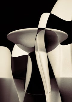 In Between The Shadows - Abstract Elegance in Sepia tones - Framed Photograph