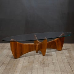 Sanders Oval Walnut Coffee Table