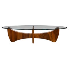 Sanders Oval Walnut Coffee Table