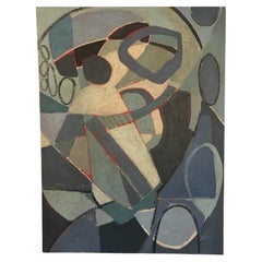 Sandhill Studio Large Abstract Painting, England, Contemporary