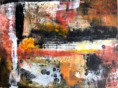 "Deeper Places" Cold Wax and Oil Pigments on Cradled Board