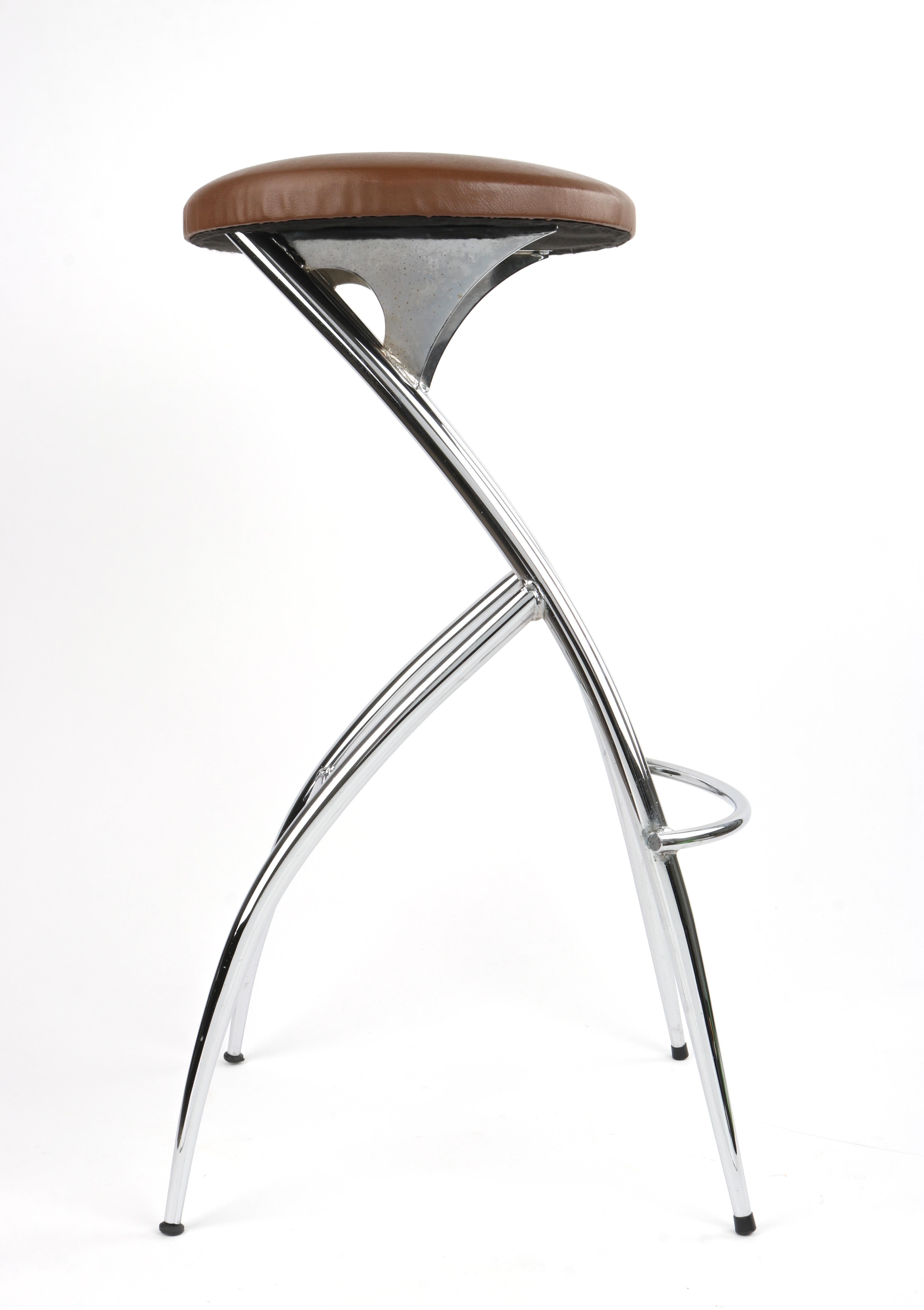 chrome hearts leather stool