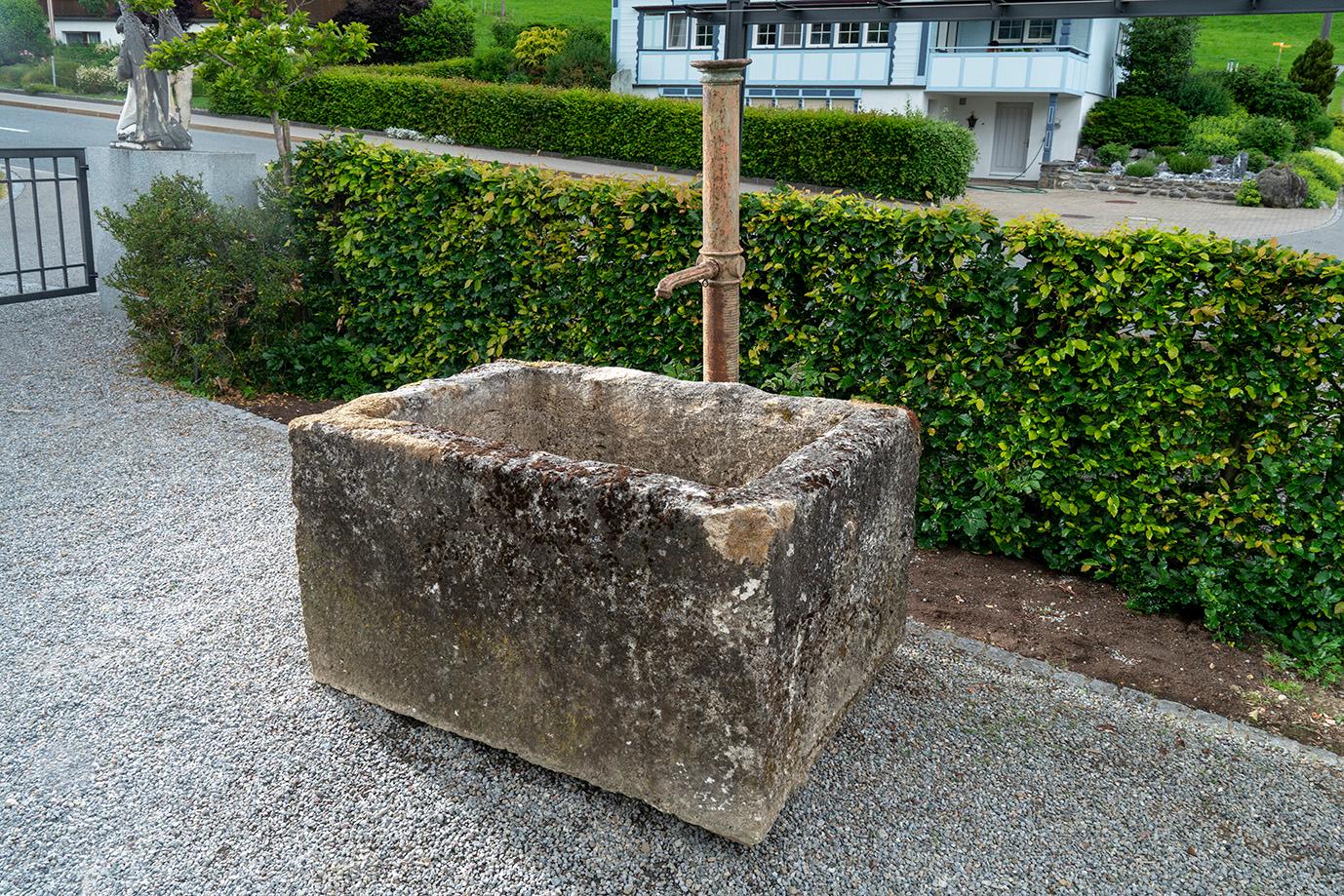 19th Century Sandlimestone Fountain with a Nice Patina For Sale