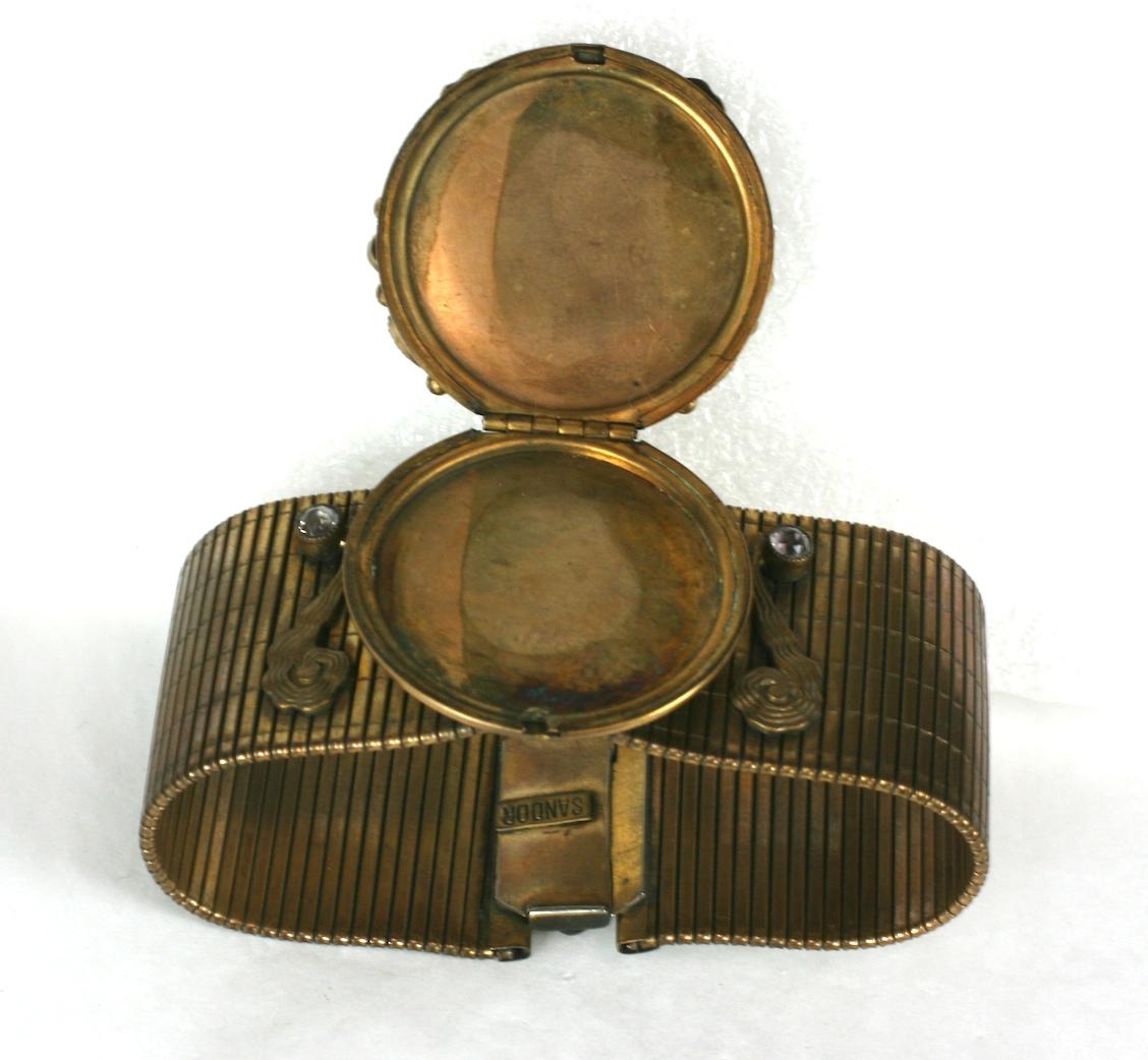 Sandor Art Deco Compact Bracelet For Sale 3