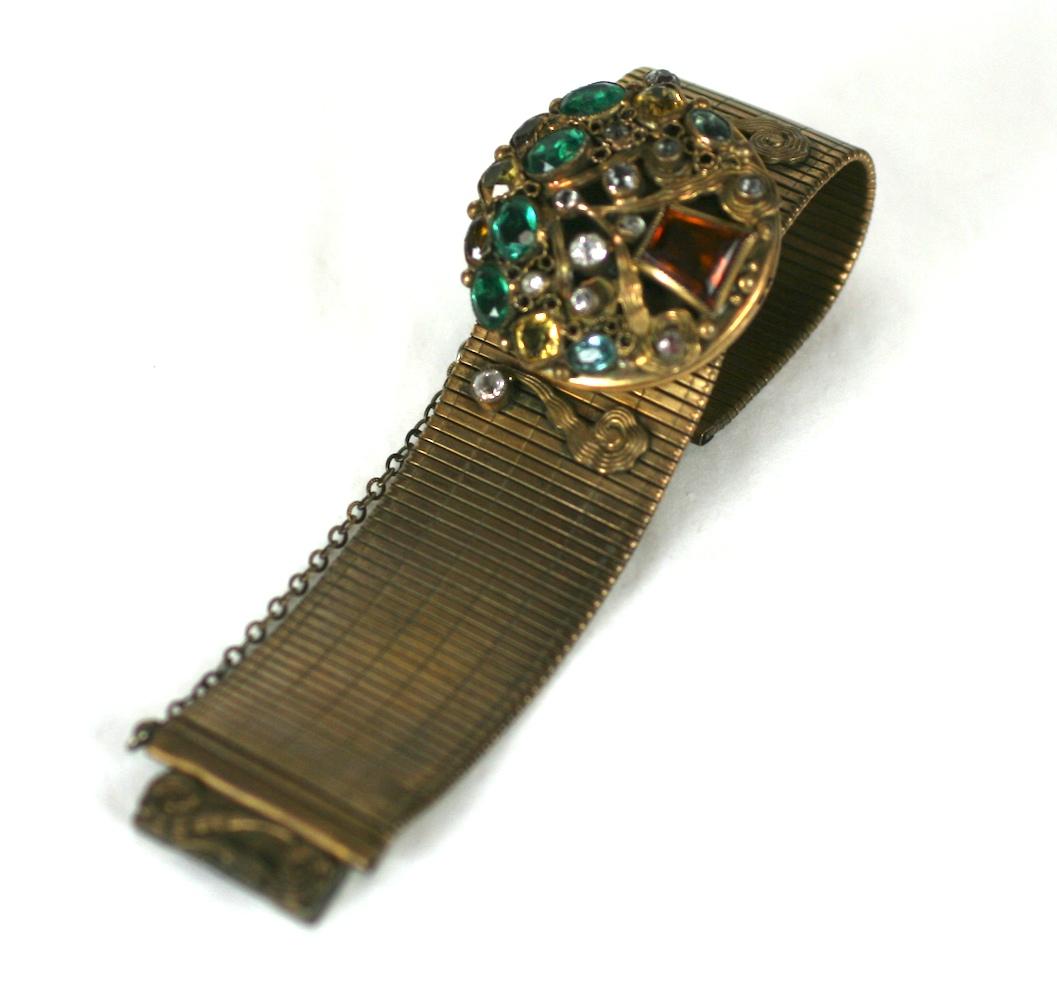 Women's Sandor Art Deco Compact Bracelet For Sale