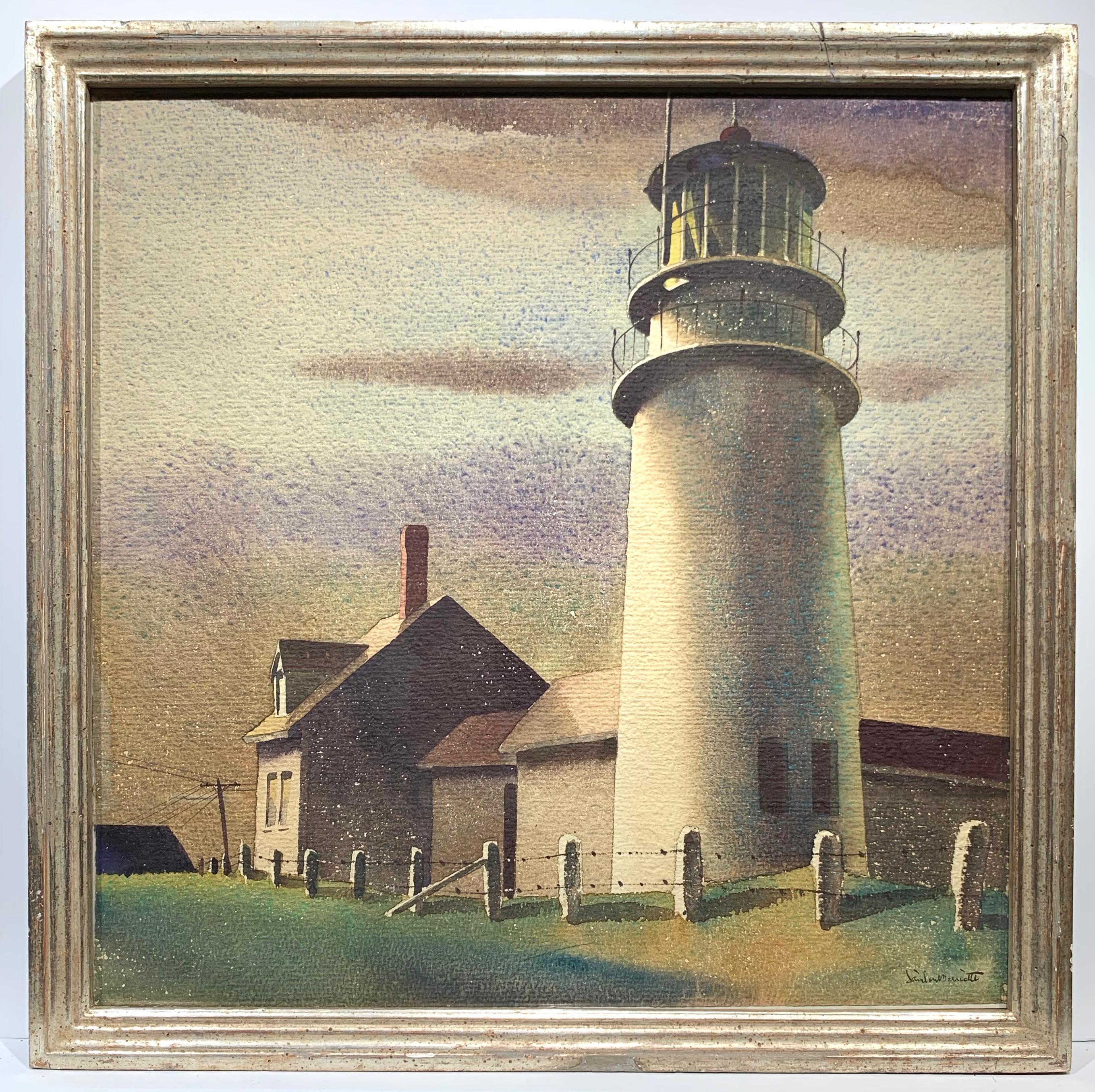 Sandor Bernath Landscape Painting - Highland Lighthouse, Truro MA