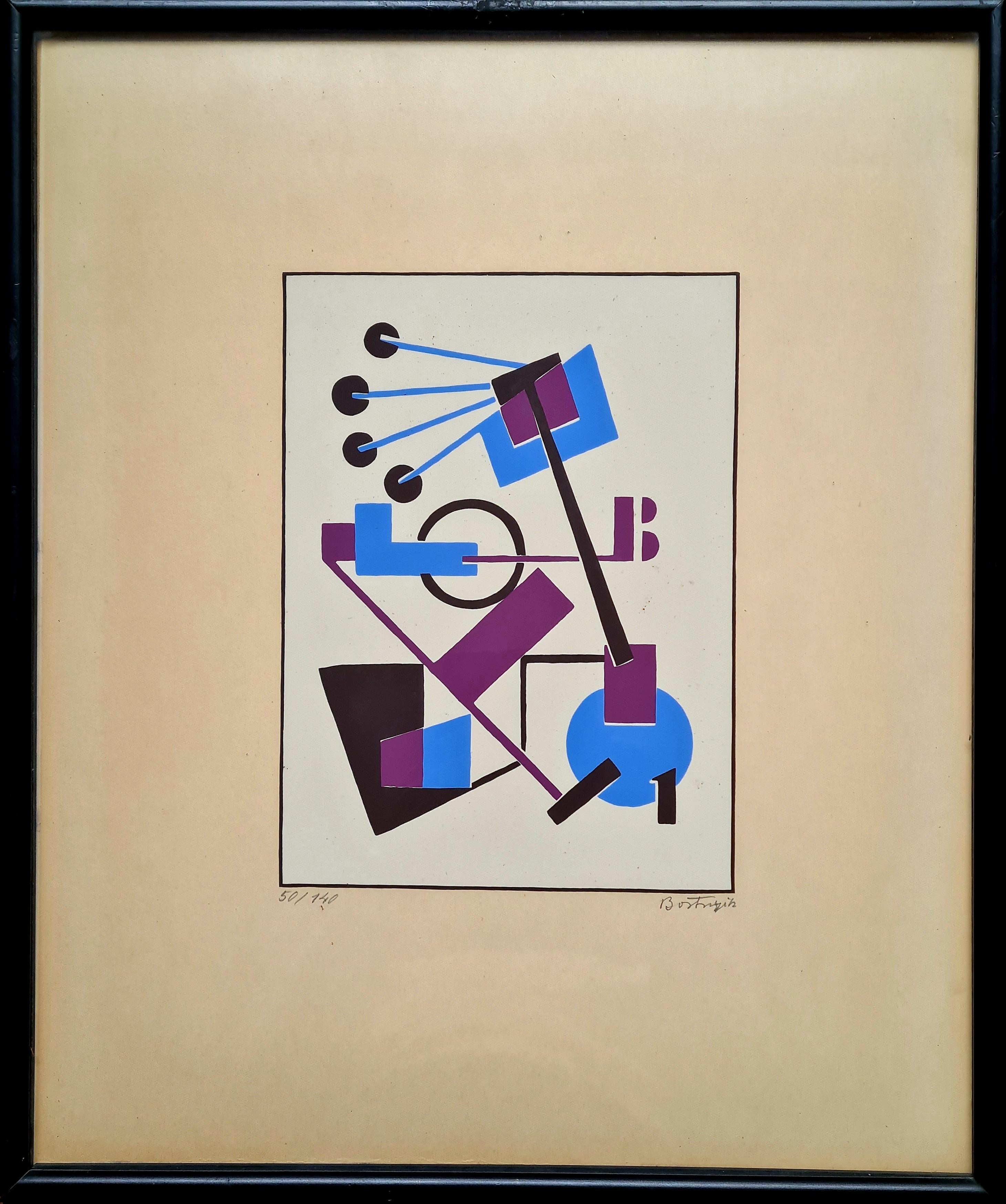 Constructivist Abstract From Album MA 1921 - Print by Sandor Bortnyik