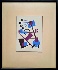 Constructivist Abstract Lithograph From Album MA 1921