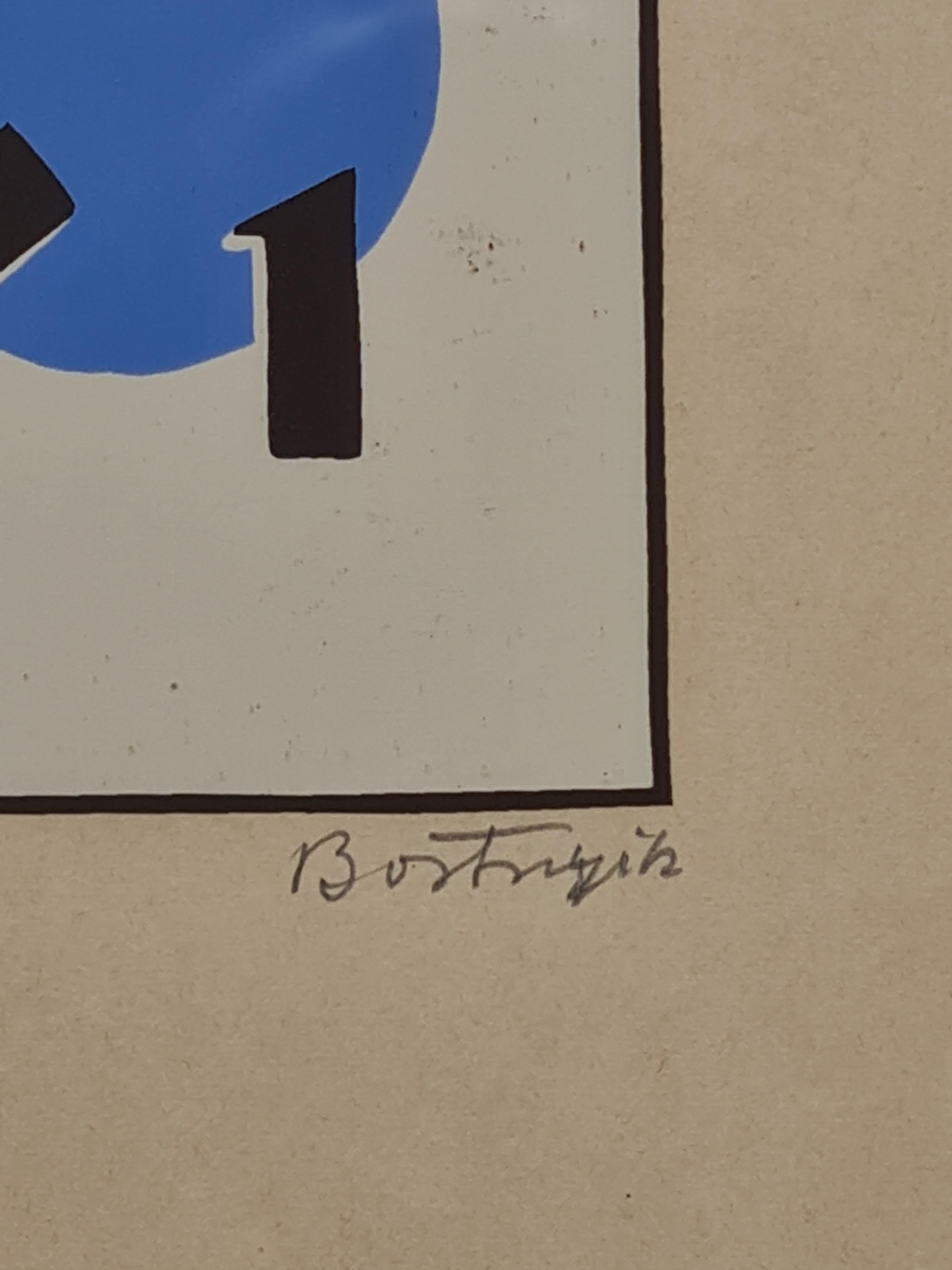 Abstrait constructiviste de l'album MA 1921 - Constructiviste Print par Sandor Bortnyik