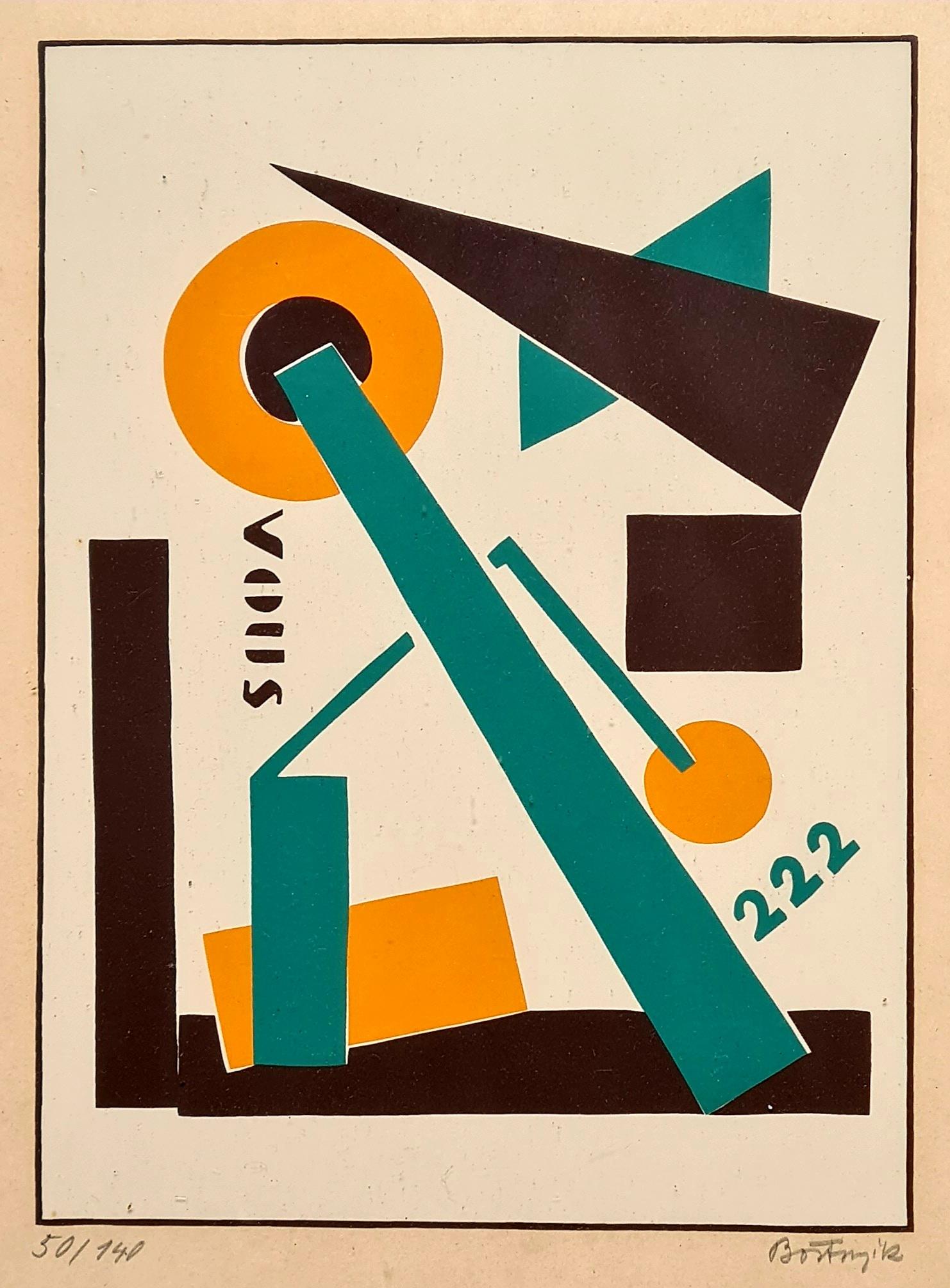 Sandor Bortnyik Abstract Print - Constructivist Abstract From Album MA 1921