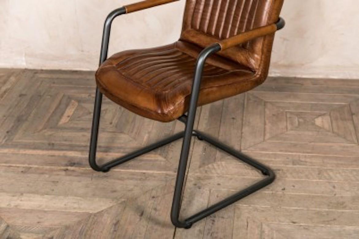 Sandown Leather Dining Chairs, 20th Century For Sale 1