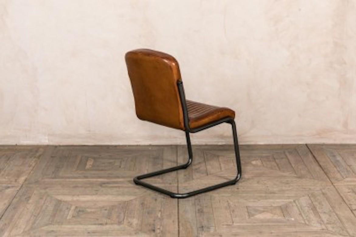 Sandown Leather Dining Chairs, 20th Century For Sale 5