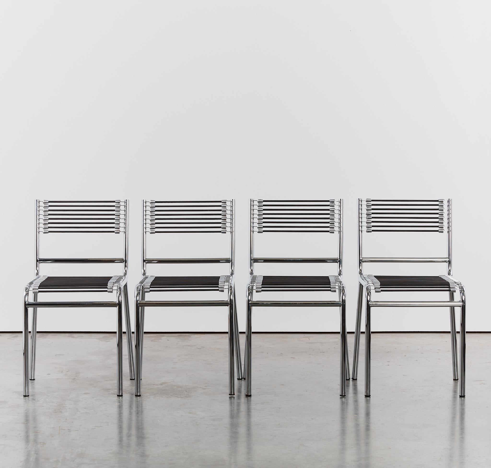 Chaises Sandows Bungee de René Herbst 4