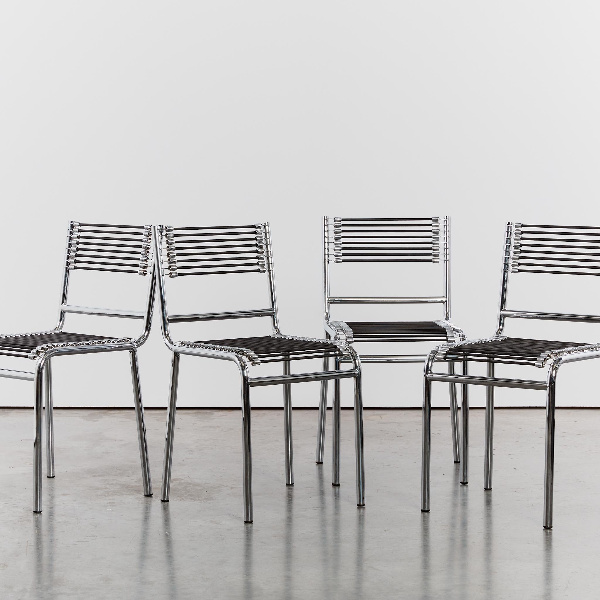 Chaises Sandows Bungee de René Herbst 5