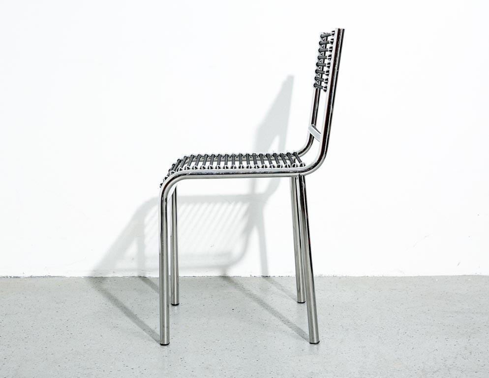 'Sandows' Dining Chairs by René Herbst In Excellent Condition For Sale In Brooklyn, NY