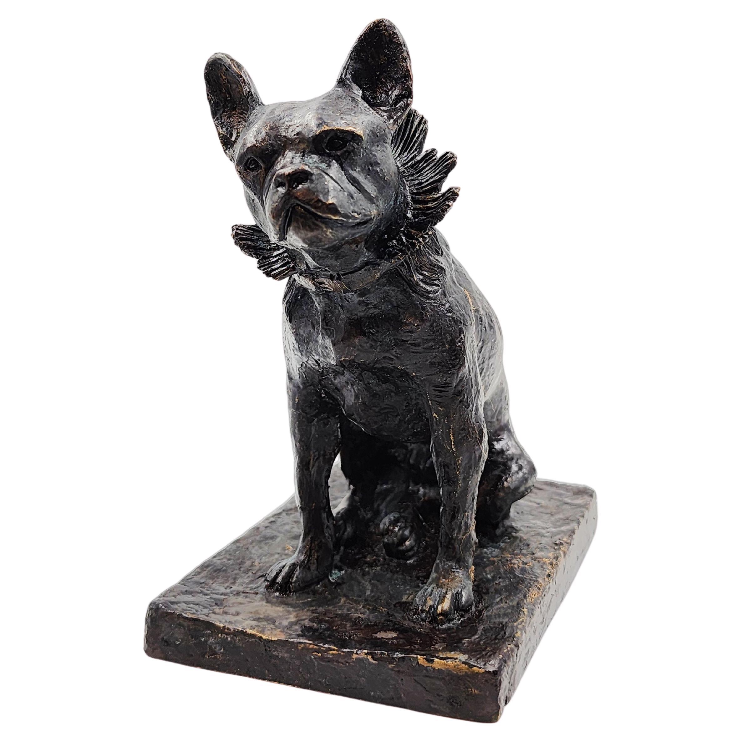 Edouard-Marcel Sandoz (1881-1971) - Bulldog sentado llamado "Dominique" en vente