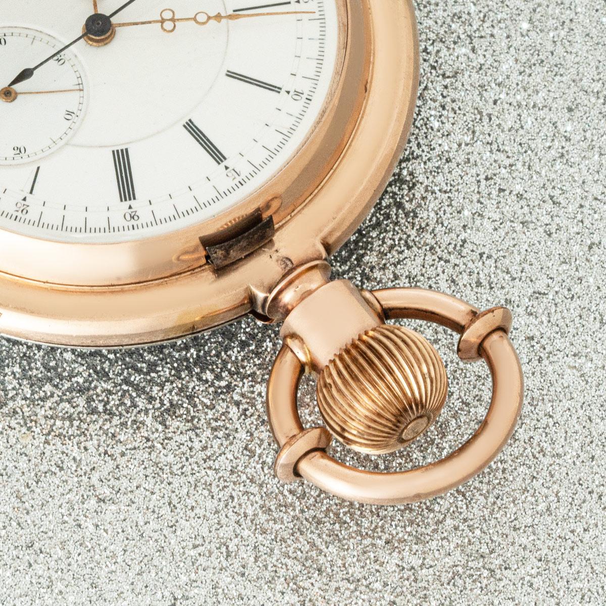 Sandoz Rare Niello Gold & Silver Five Minute Repeater Chrono Full Hunter C1890 For Sale 2