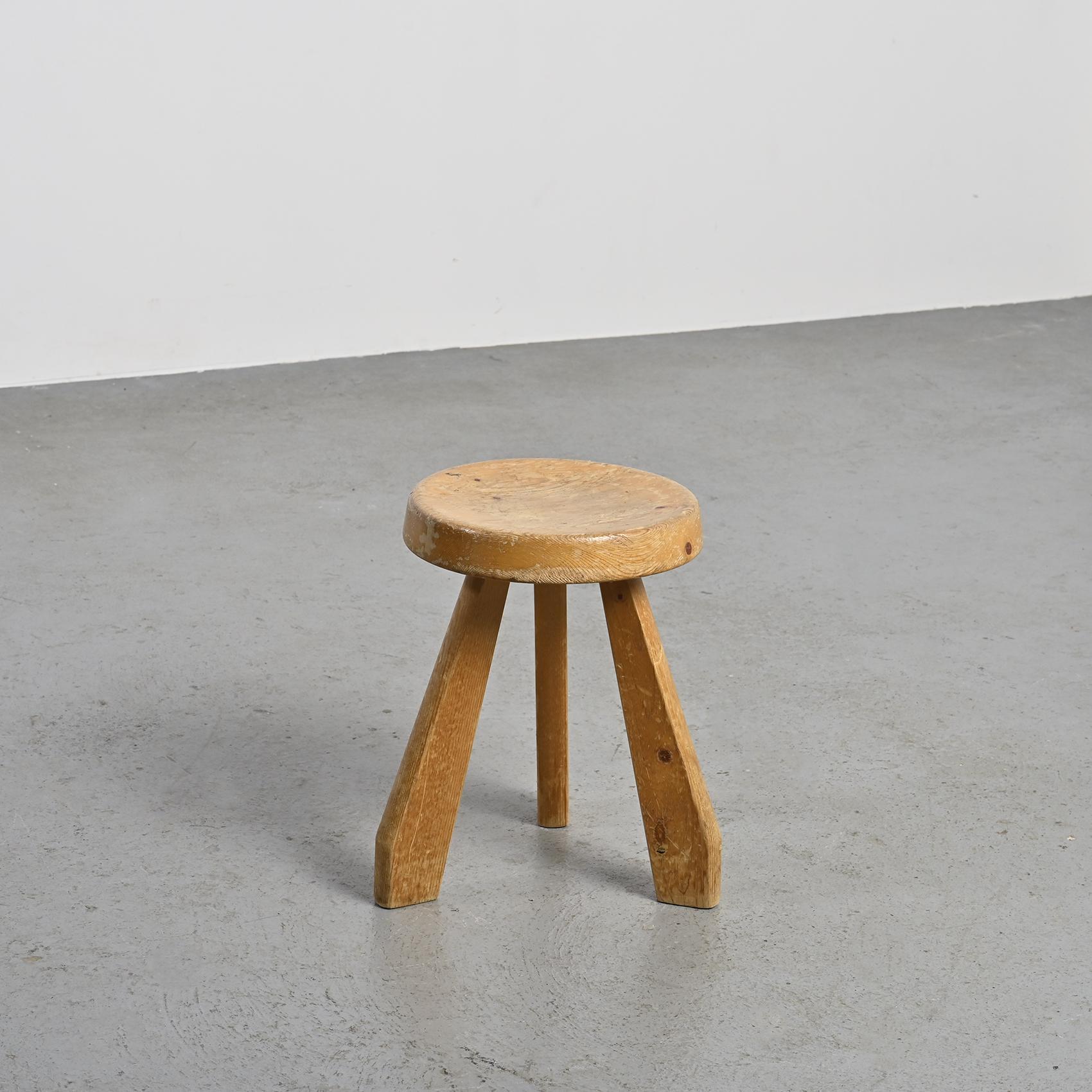 French Sandoz Stool by Charlotte Perriand,  Steph Simon circa 1965
