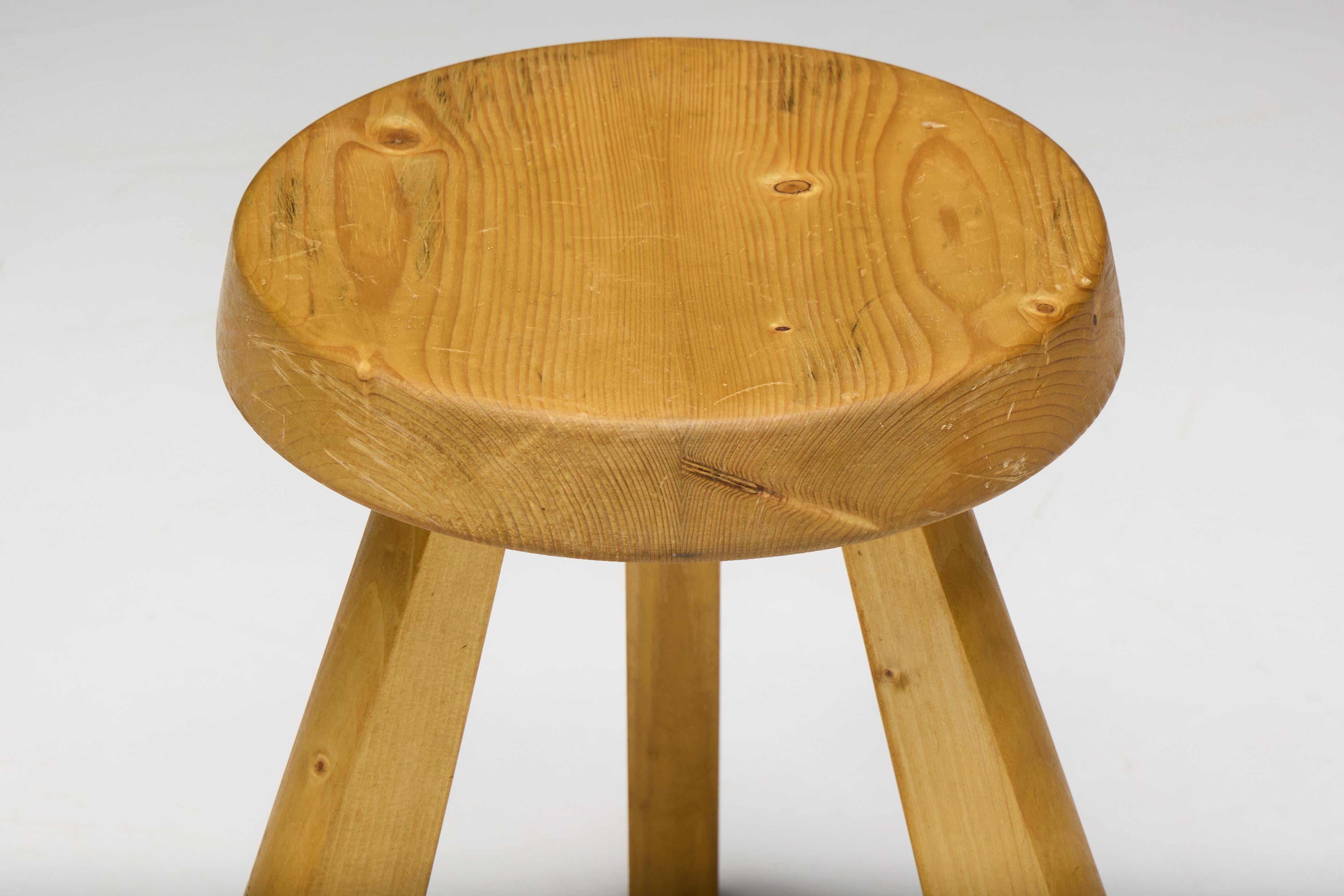 French Sandoz Stools by Charlotte Perriand, France, 1950s For Sale