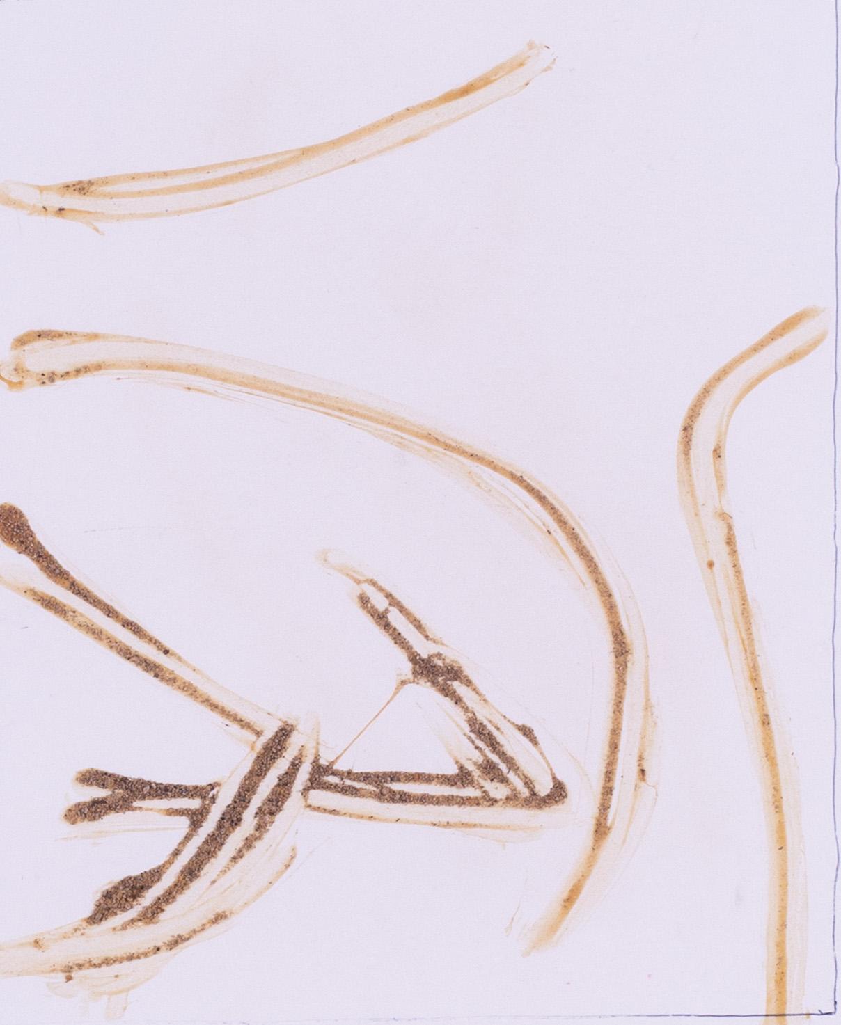 Sandra Blow - abstrait en sable, signé avec le cachet de l'atelier, 20ème siècle en vente 2