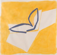 Yellow and Blue - 20th Century, Work on Paper, British Abstraction - Sandra Blow