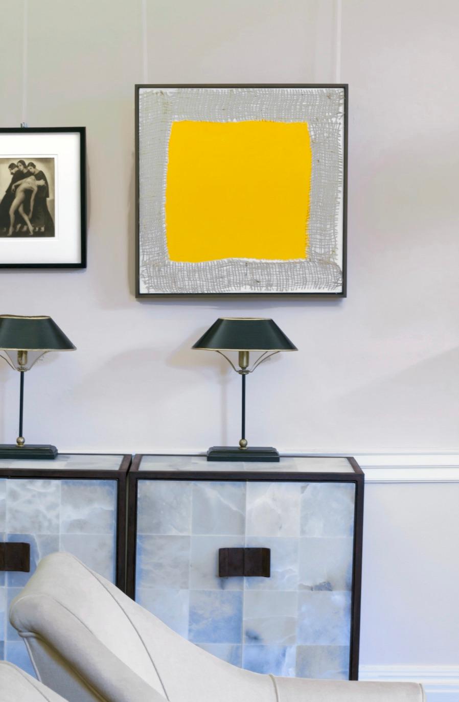 Yellow Within, 2006 - Acrylic and mixed media, British Abstraction - Sandra Blow For Sale 1