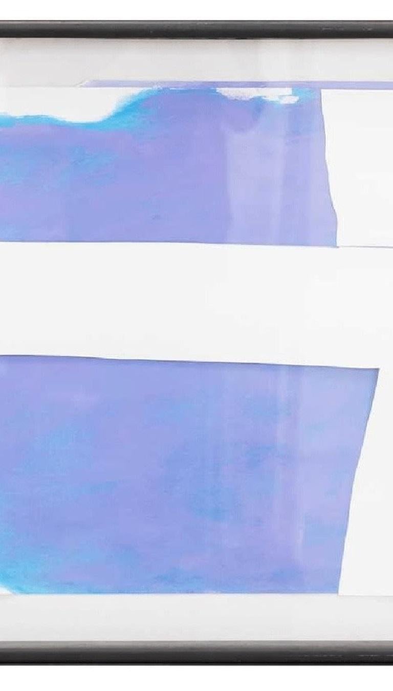 Sandra Blow, Abstrakt in Blau (20. Jahrhundert) im Angebot