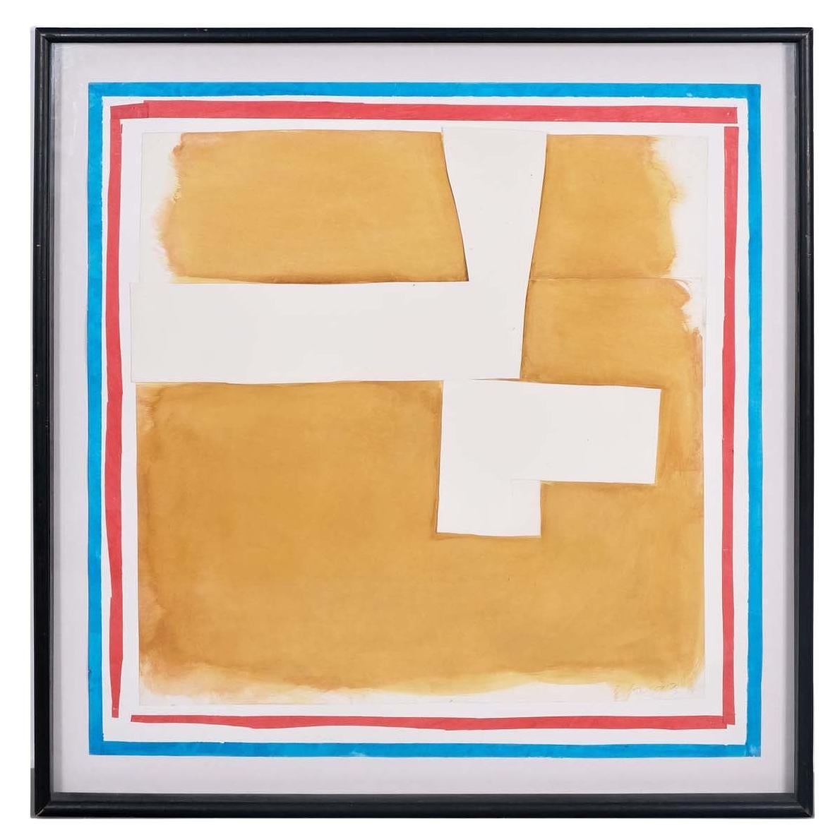 Sandra Blow, Abstract in Ochre