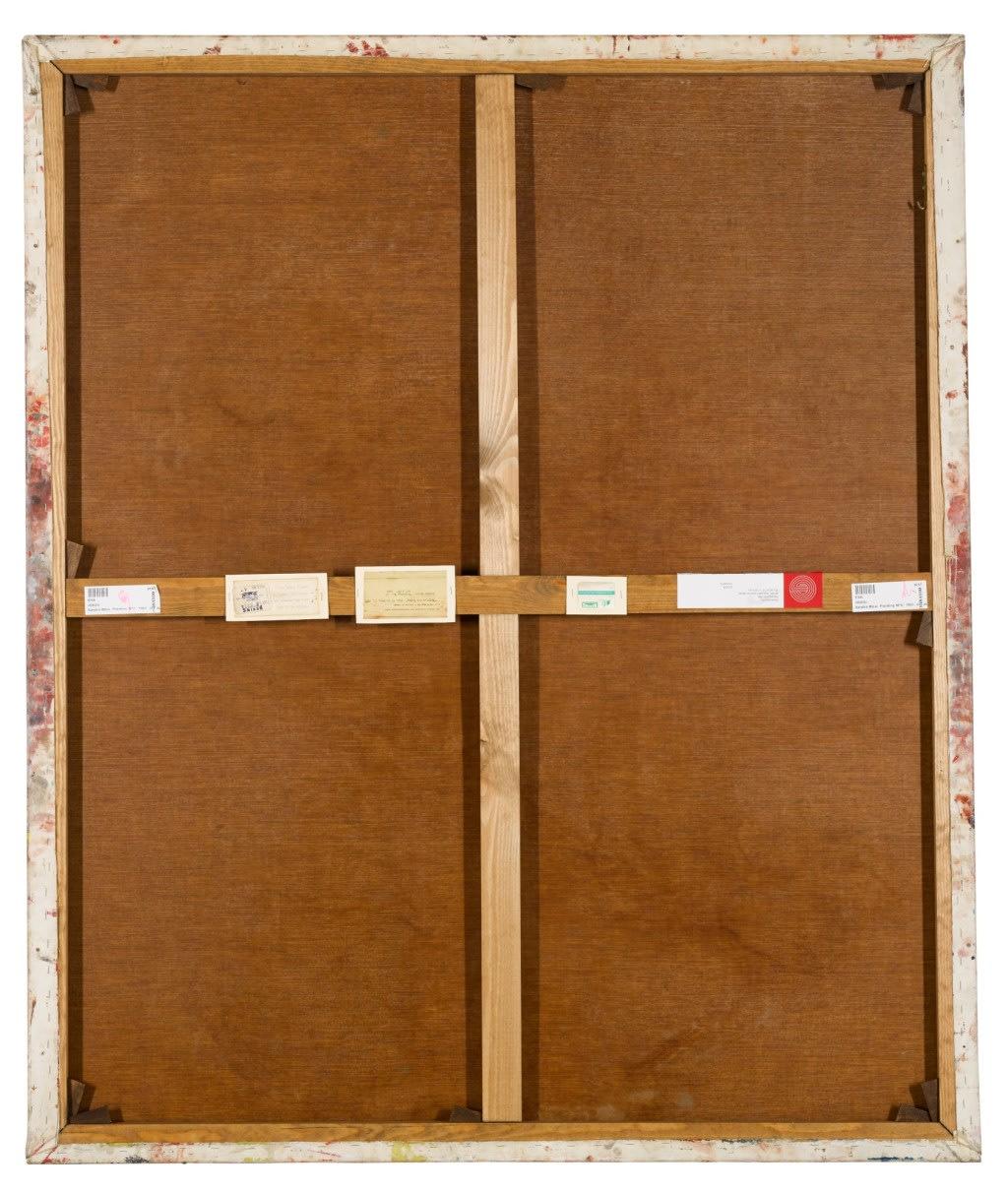 1962
Oil, ash, charcoal and sand on canvas, signed on reverse
H153 x W128 cm (unframed artwork)