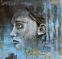 Apparition, Mixed Media on Wood Panel