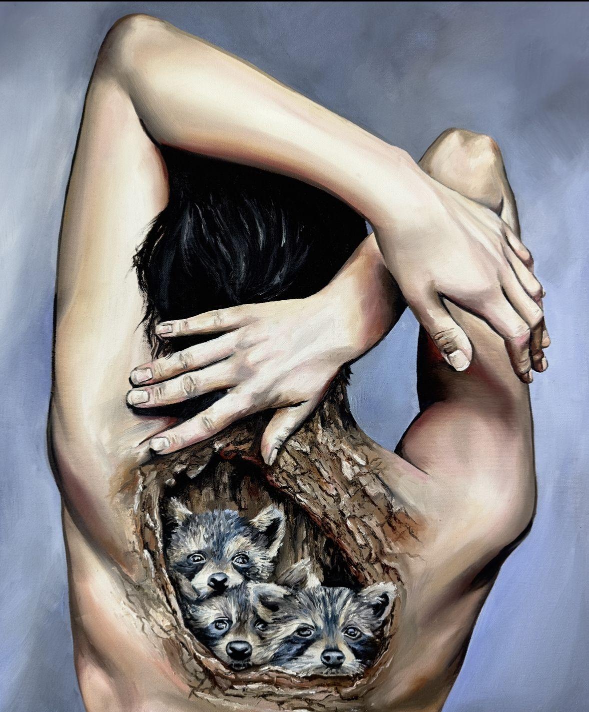 Cullato, Pittura, Olio su tela - Painting di Sandra Boskamp