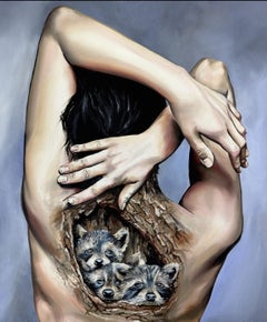 Cradled, Painting, Oil on Canvas